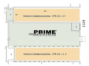 Pronájem skladu, Praha - Horní Počernice, Ve žlíbku, 745 m2