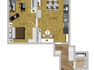 Prodej bytu 1+1, Plzeň, Jablonského, 52 m2