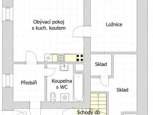 Prodej atypického bytu, Kamenice nad Lipou, Dobšova, 87 m2