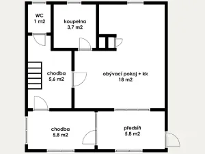 Prodej chalupy, Český Jiřetín, 83 m2