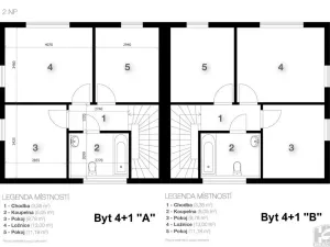 Prodej bytu 4+1, Mnichovo Hradiště, Akátová, 89 m2
