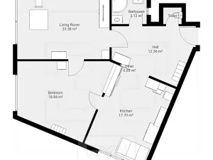 Prodej bytu 2+1, Praha - Smíchov, Na Březince, 76 m2