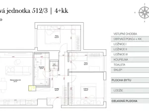Prodej bytu 4+kk, Praha - Troja, Svídnická, 90 m2