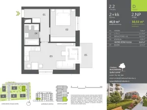 Prodej bytu 2+kk, Ostrava, Provaznická, 46 m2