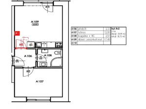 Pronájem bytu 2+kk, Třešť, Havlíčkova, 37 m2