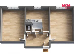 Prodej bytu 2+1, Rotava, Sídliště, 53 m2