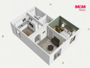 Pronájem bytu 2+1, Horní Slavkov, Zahradní, 51 m2