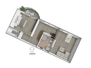 Pronájem bytu 2+1, Hrušovany u Brna, Sídliště, 58 m2