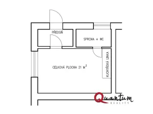 Pronájem bytu 1+kk, Praha - Košíře, Nad Turbovou, 21 m2