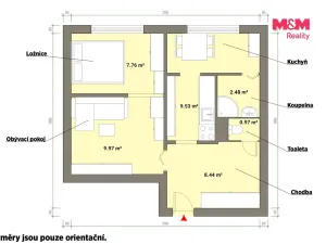 Prodej bytu 1+1, Třemošná, Sídliště, 40 m2