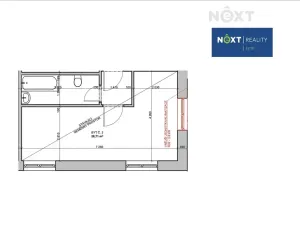 Pronájem bytu 1+kk, Syrovice, 33 m2