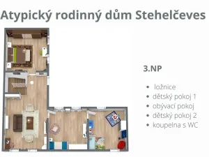 Pronájem rodinného domu, Stehelčeves, V. Moravce, 383 m2