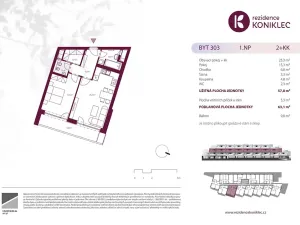 Prodej bytu 2+kk, Brno, Rybnická, 63 m2