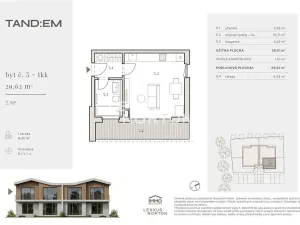 Prodej bytu 1+kk, Horoměřice, J. K. Tyla, 29 m2