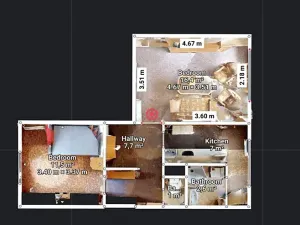 Pronájem bytu 2+1, Domažlice, Palackého, 50 m2