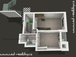 Pronájem bytu 2+kk, Praha - Vršovice, Oblouková, 41 m2