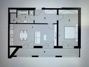 Pronájem bytu 2+kk, Praha - Vršovice, Petrohradská, 60 m2