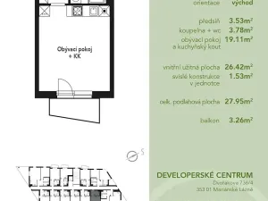 Prodej bytu 1+kk, Mariánské Lázně, Chebská, 28 m2