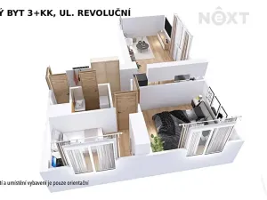 Pronájem bytu 3+kk, Šumperk, Revoluční, 55 m2