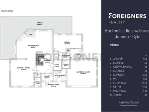 Prodej rodinného domu, Rybí, 340 m2