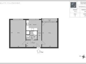 Pronájem bytu 2+1, Ústí nad Labem, Pod Rozhlednou, 65 m2