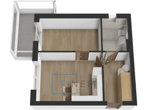 Pronájem bytu 2+kk, Kralupy nad Vltavou - Minice, Souběžná, 40 m2