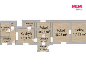 Prodej rodinného domu, Hlohovčice, 85 m2
