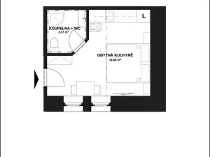 Prodej bytu 1+kk, Horní Lhota, 18 m2