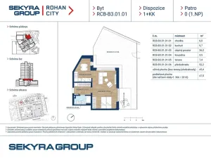 Prodej bytu 1+kk, Praha - Karlín, Sokolova, 45 m2