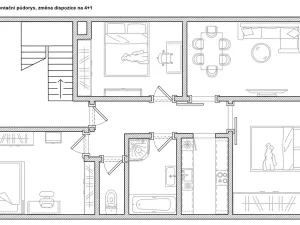 Prodej bytu 3+1, Opava, Krnovská, 95 m2