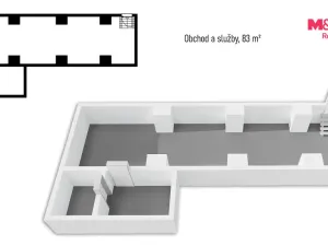 Prodej obchodního prostoru, Praha - Libeň, Pod Labuťkou, 83 m2