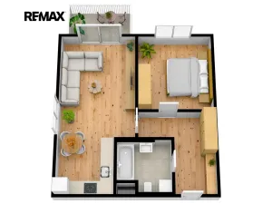 Pronájem bytu 2+kk, Praha - Hodkovičky, Šífařská, 57 m2