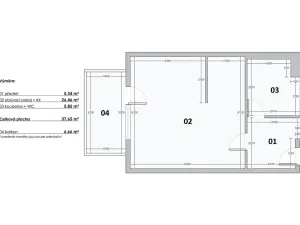 Prodej bytu 1+kk, Praha - Modřany, Soukalova, 38 m2