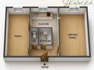 Pronájem bytu 2+1, Hodonín, 54 m2