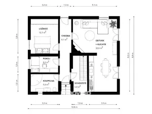 Prodej rodinného domu, Praha - Lipence, K Černošicím, 128 m2
