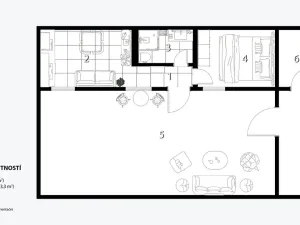 Prodej bytu 1+1, Brno, Elgartova, 30 m2