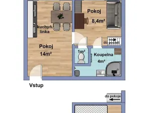 Pronájem komerční nemovitosti, Praha - Smíchov, Grafická, 29 m2