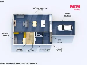 Prodej rodinného domu, Chýně, Na Kališti, 138 m2