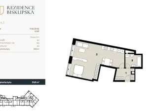 Prodej bytu 2+kk, Ostrava - Moravská Ostrava, Biskupská, 54 m2