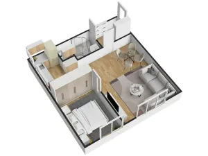 Prodej bytu 2+kk, Brno, Renneská třída, 47 m2