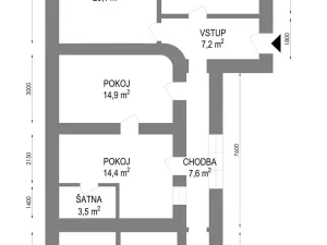 Prodej rodinného domu, Borotice, 84 m2