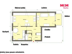 Prodej bytu 2+1, Toužim, Na Zámecké, 65 m2