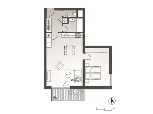 Prodej bytu 2+kk, Praha - Čimice, Fořtova, 63 m2