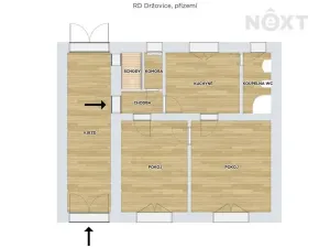 Prodej rodinného domu, Držovice, Olomoucká, 140 m2