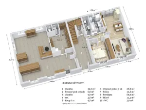 Prodej vícegeneračního domu, Brodek u Konice, 280 m2