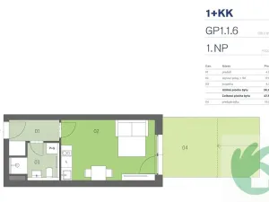 Pronájem bytu 1+kk, Praha - Strašnice, Počernická, 26 m2