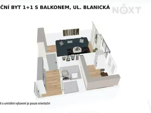 Prodej bytu 1+1, Šumperk, Blanická, 39 m2
