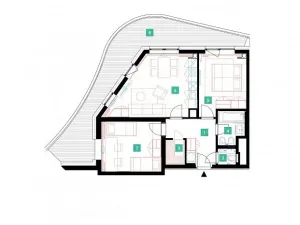Pronájem bytu 3+kk, Praha - Stodůlky, Mukařovského, 69 m2