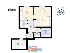 Pronájem rodinného domu, Praha - Lipence, Jílovišťská, 96 m2