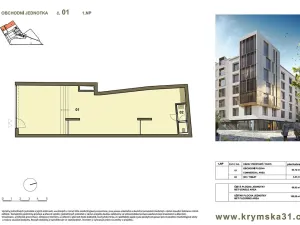 Prodej obchodního prostoru, Praha - Vršovice, Krymská, 181 m2